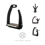 Acavallo stirrups REL-X Easy Aluminum/Black