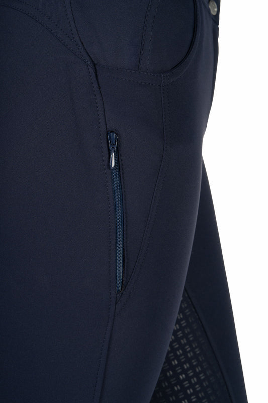 Riding breeches Ari Mid Rise silicone full seat Dark blue