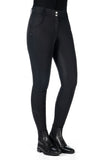 Riding breeches Ari Mid Rise silicone full seat Black