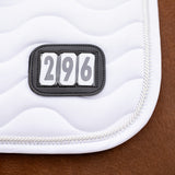 Saddle pad number white