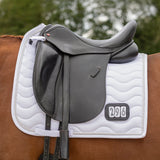 Saddle pad number white