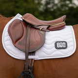 Saddle pad number white