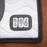 Saddle pad number black/white