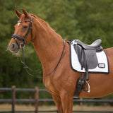 Saddle pad number black/white