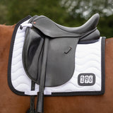 Saddle pad number black/white