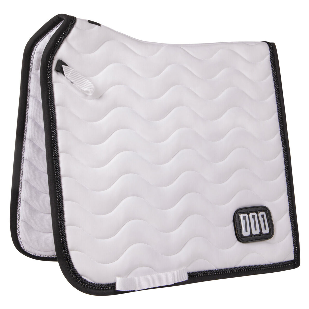 Saddle pad number black/white