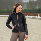 Equestrian Pro Puffer Vest Magnificent Black/Pink