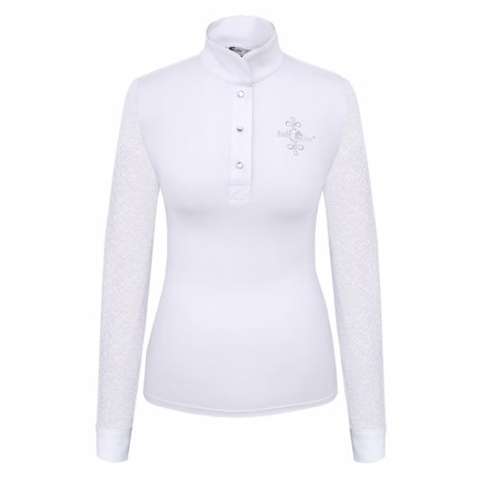 Wedstrijdshirt Cecile 2.0 Dames Wit Lange Mouw