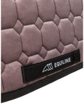 Equiline Octagon Saddle Pad Antique Rose Velvet