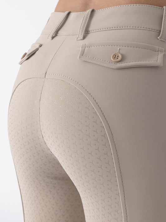 Equiline Rijbroek Full Grip Ceriek Beige