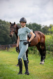 Mrs. Ros Seamless Riding Breeches Lavender Fields Green