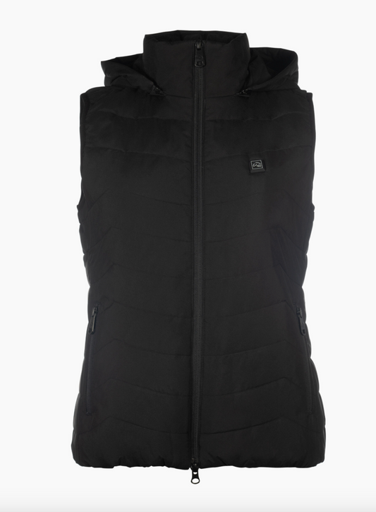 PRE-ORDER Verwarmde bodywarmer high temperature Style Zwart