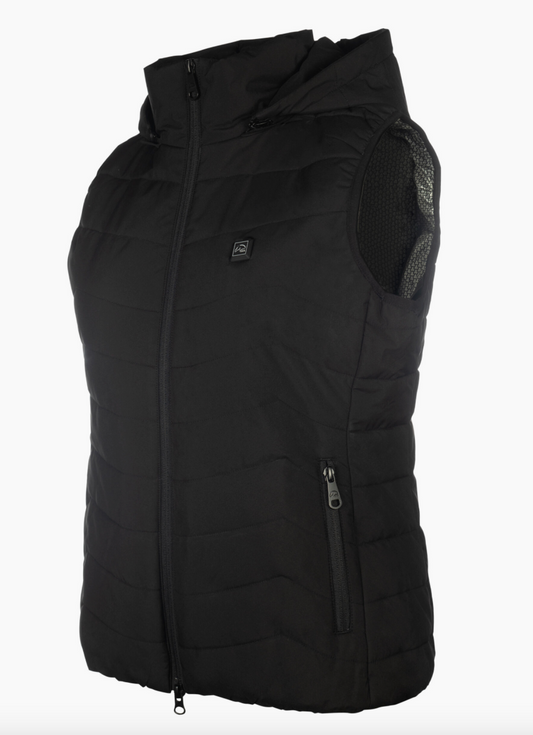 PRE-ORDER Verwarmde bodywarmer high temperature Style Zwart