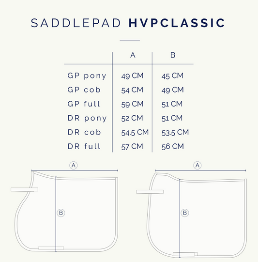 Saddle pad HVPClassic Navy