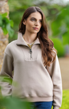 LeMieux Keira Quarter Neck Sweat Almond