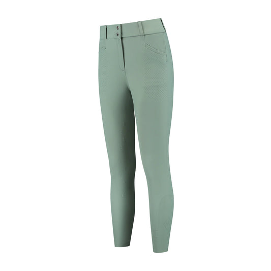 Mrs. Ros Seamless Riding Breeches Lavender Fields Green