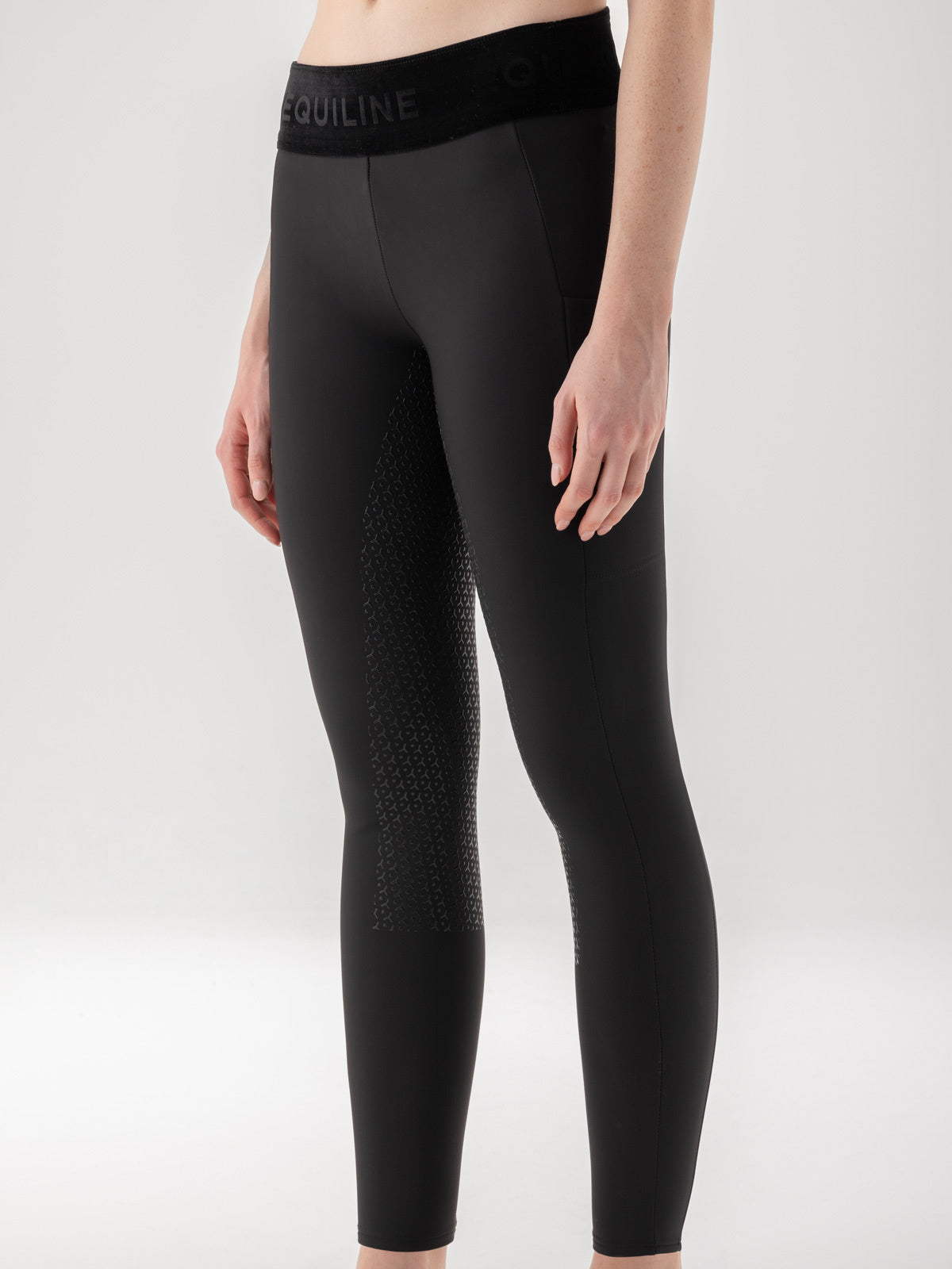 Equiline Riding Tights Full Grip Giraffe Black