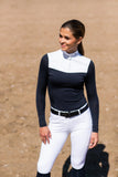 Equestrian Stockholm Refined Competition Top Navy White