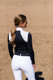 Equestrian Stockholm Refined Competition Top Navy White